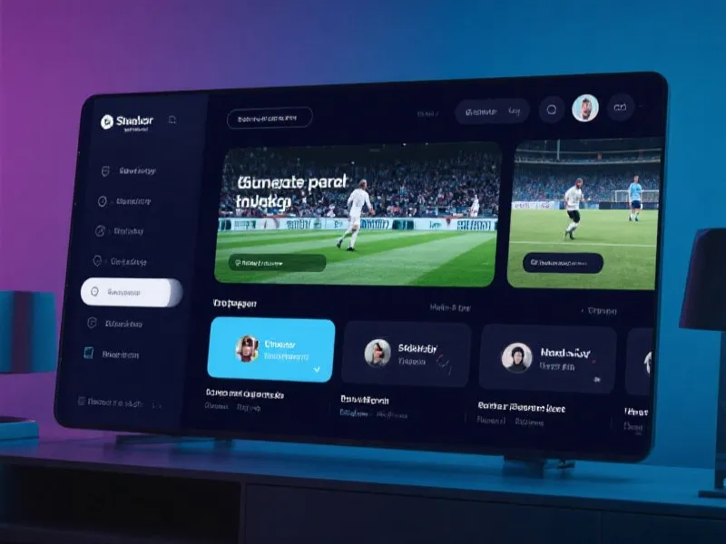Premium Sports Streaming Interface
